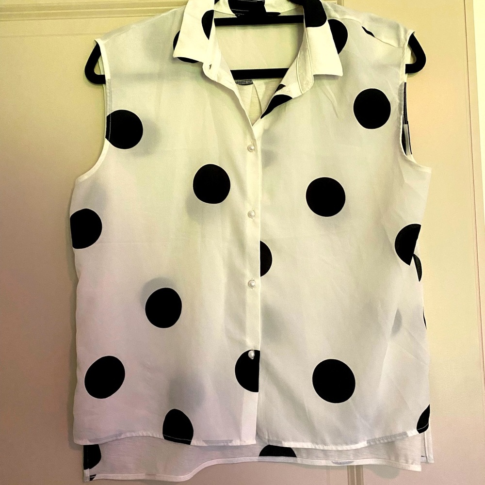 Polka dot blouse